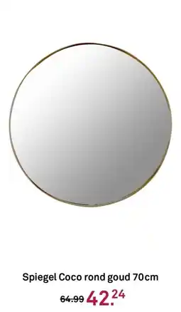 Karwei Spiegel Coco rond goud aanbieding