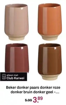 Karwei Beker donker paars aanbieding