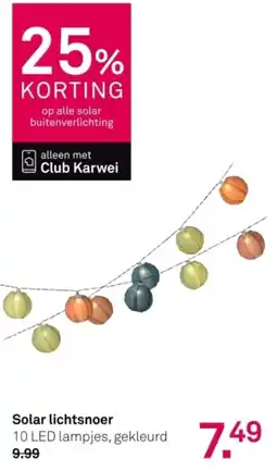 Karwei Solar lichtsnoer aanbieding