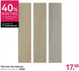 Karwei PVC click vloer Maranta aanbieding