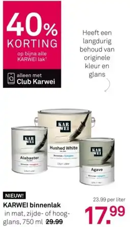 Karwei Karwei Binnenlak aanbieding
