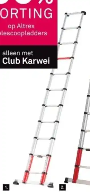 Karwei Altrex telescoopladder Smart Up Go aanbieding