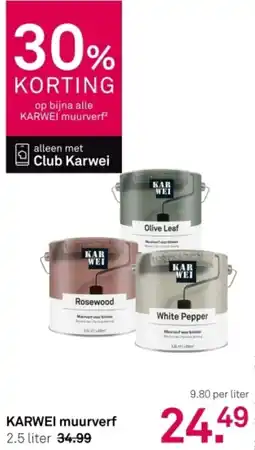 Karwei Karwei Muurverf aanbieding