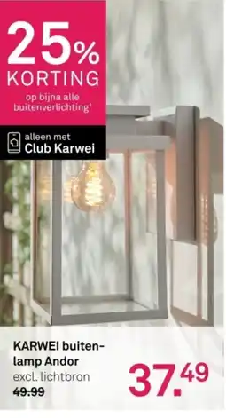 Karwei Karwei Buitenlamp Andor aanbieding