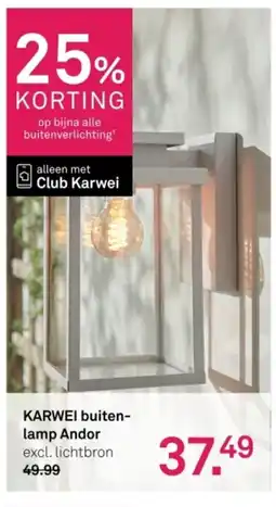 Karwei Karwei buitenlamp Andor aanbieding