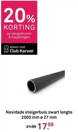 Karwei Novidade steigerbuis zwart lengte aanbieding