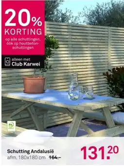 Karwei Schutting Andalusië aanbieding