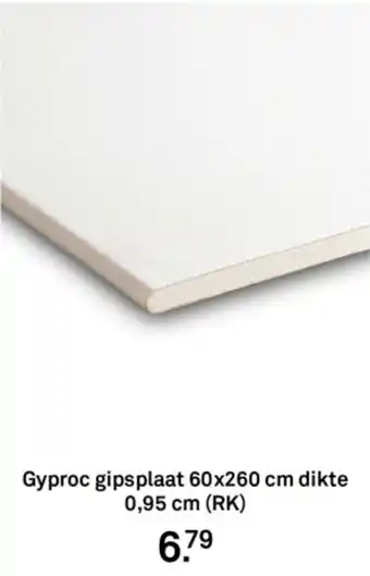 Karwei Gyproc gipsplaat aanbieding