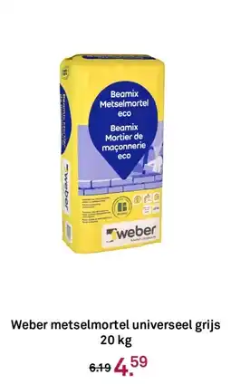 Karwei Weber metselmortel universeel grijs aanbieding