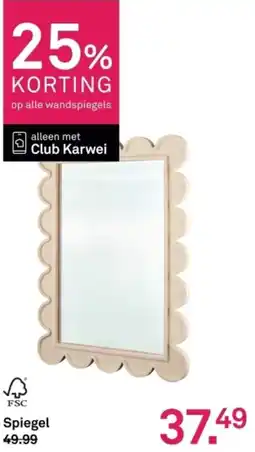 Karwei Spiegel aanbieding