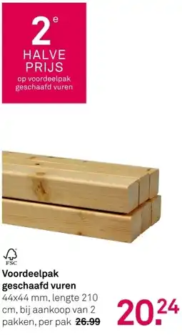 Karwei Voordeelpak geschaafd vuren aanbieding