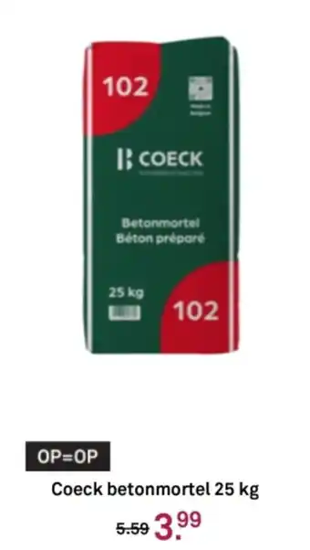 Karwei Coeck betonmortel aanbieding