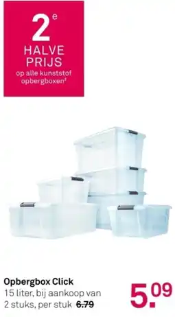Karwei Opbergbox Click aanbieding