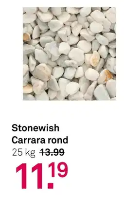 Karwei Stonewish Carrara rond aanbieding