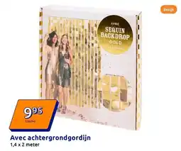 Action Avec achtergrondgordijn aanbieding