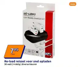 Action Re-load reisset voor snel opladen aanbieding