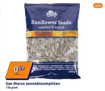 Action San Marco zonnebloempitten aanbieding