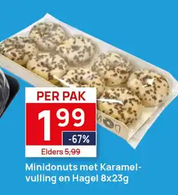 Butlon Minidonuts met Karamel vulling en Hagel aanbieding