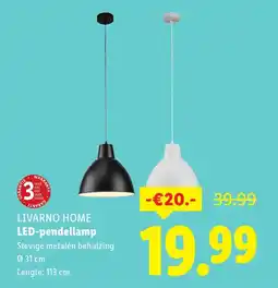 Lidl LIVARNO HOME LED-pendellamp aanbieding
