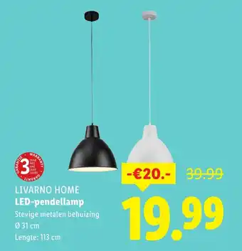 Lidl LIVARNO HOME LED-pendellamp aanbieding