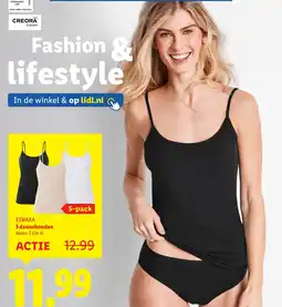 Lidl ESMARA 5 dameshemden aanbieding