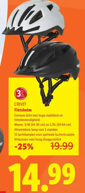 Lidl CRIVIT Fietshelm aanbieding
