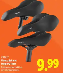 Lidl CRIVIT Fietszadel met memory foam aanbieding