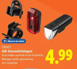 Lidl CRIVIT LED-fietsverlichtingset aanbieding