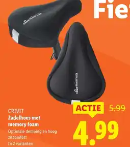 Lidl CRIVIT Zadelhoes met memory foam aanbieding