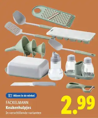 Lidl Fackelmann keukenhulpjes aanbieding