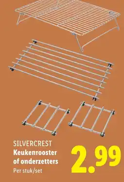 Lidl Silvercrest keukenrooster of onderzetters aanbieding