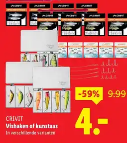 Lidl Crivit Vishaken of kunstaas aanbieding