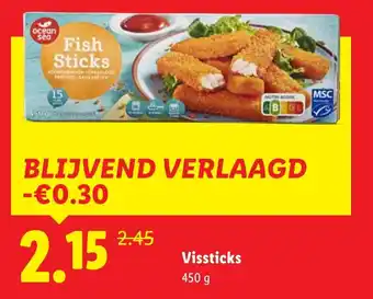 Lidl Vissticks aanbieding
