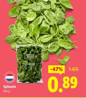 Lidl Spinazie aanbieding