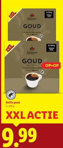Lidl Koffie goud aanbieding