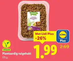 Lidl Plantaardig rulgehakt aanbieding