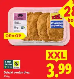 Lidl Gehakt cordon bleu XXL aanbieding