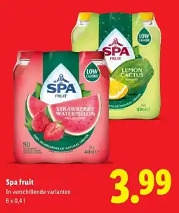 Lidl Spa fruit aanbieding