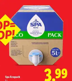 Lidl Spa Ecopack aanbieding