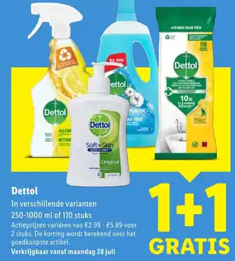 Lidl Dettol aanbieding