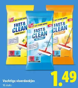 Lidl Vochtige vloerdoekjes aanbieding