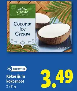 Lidl Kokosijs in kokosnoot aanbieding