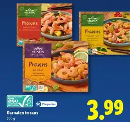 Lidl Garnalen in saus aanbieding
