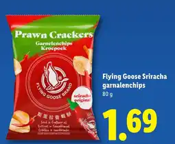 Lidl Flying Goose Sriracha garnalenchips aanbieding