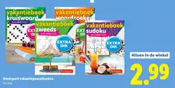 Lidl Denksport vakantiepuzzelboeken aanbieding