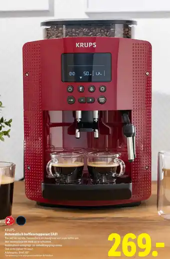 Lidl Krups Automatisch koffiezetapparaat EA81 aanbieding