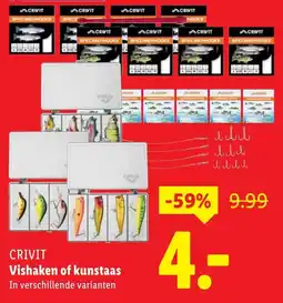 Lidl Crivit Vishaken of kunstaas aanbieding
