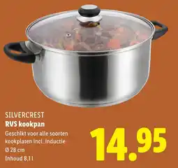 Lidl SILVERCREST RVS kookpan aanbieding