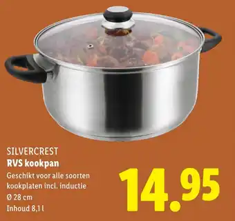 Lidl SILVERCREST RVS kookpan aanbieding