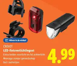 Lidl CRIVIT LED fietsverlichtingset aanbieding